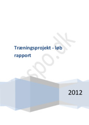 Rapport | Træningsprojekt | Løb