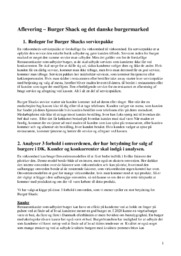 Burger Shack | Afsætning