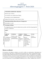 Hästens | Værdikædeanalyse | Afsætning Opgave