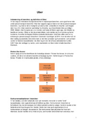Brancheanalyse for UBER  | Afsætning