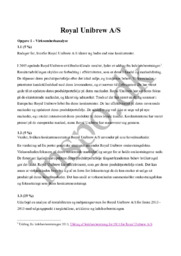 Royal Unibrew A/S | Virksomhedsøkonomi