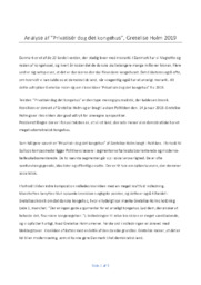 Analyse af Privatisér dog det kongehus, Gretelise Holm