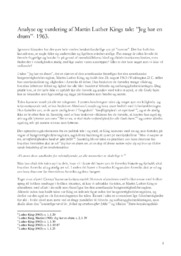 Analyse og vurdering | Jeg har en drøm