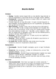 Novelleanalyse | Bestie Ballet