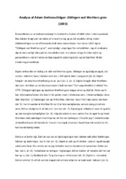 Oldingen ved Werthers grav | Analayse