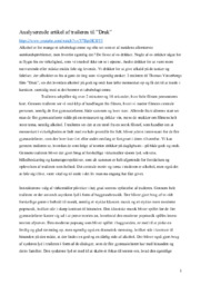 Analyserende artikel af traileren til Druk