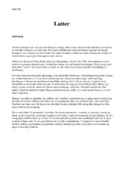 Latter | Uddrag | Naja Marie Aidt | Dansk noter