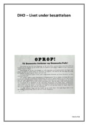 Livet under besættelsen | DHO