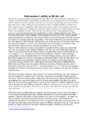 Information’s ability to lift the veil | Essay