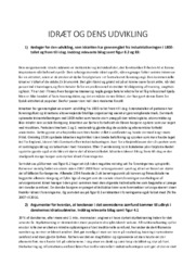 Idræt og dens udvikling