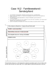 Familieweekend i Sønderjylland | Case 16.2 | Afsætning