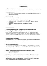 Royal Unibrew | PBL Opgave Afsætning