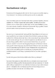 Fascinationen ved gys | Dansk opgave