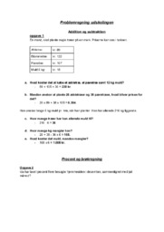 Problemregning udskolingen