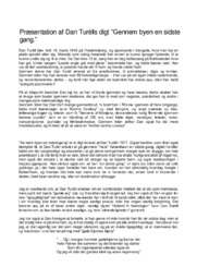 Dan Turèlls digt | Gennem byen en sidste gang