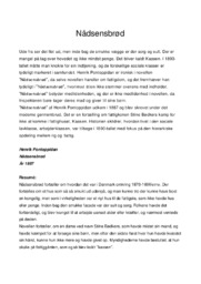 Nådsensbrød | Analyse | Henrik Pontoppidan