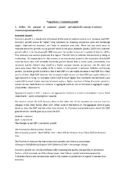 Assignment 1 | Economic growth | IØ