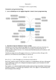 LP optimering | Matematik A