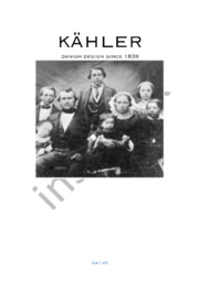 Kähler | Afsætning