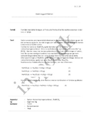 Kemi rapport | Natron