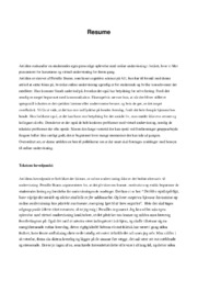 Pernille Brams artikel | Resume