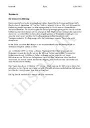 Die Schleyer-Entführung | Resümee von RAF artikel