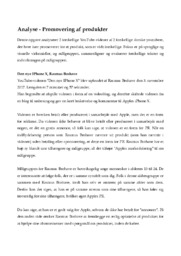 Analyse | Promovering af produkter