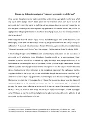 Diskurs og diskussionsanalyse af Niveauet i gymnasiet er alt for lavt