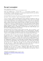 En nat i coronaåret | Analyse & fortolkning