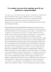 Vi overlader ansvaret til de uduelige og de få | Artikelanalyse