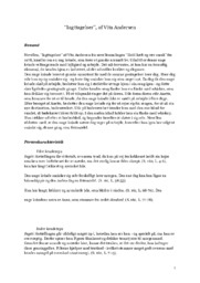 Lagttagelser | Analyse | Vita Andersen