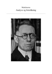 Maskinerne | Analyse | Johannes. V. Jensen