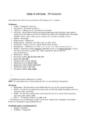 Hjælp til selvhjælp | AP eksamen | Noter | AT