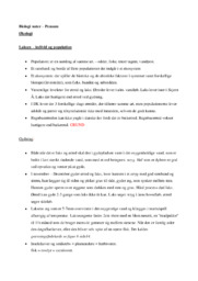 Noter til Pensum i Biologi B