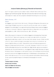 Dødens Aftensang |  Analyse | Jens Baggesens