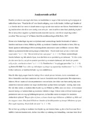 Har man sagt A | Analyse