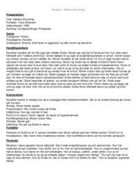 Analyse | Tove Ditlevsen