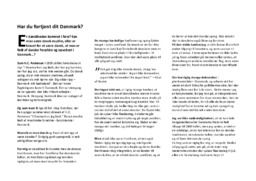 Har du fortjent dit Danmark | Dansk Opgave | Noter