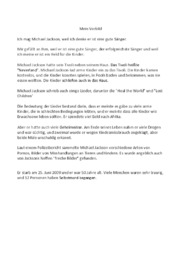 Mein Vorbild | Micheal Jackson