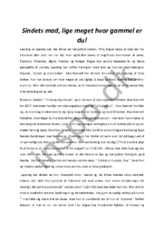 Sindets mad, lige meget hvor gammel er du!