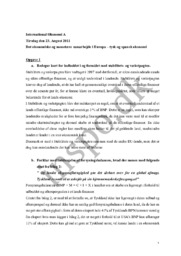 Det økonomiske og monetære samarbejde i Europa | Tysk & spansk