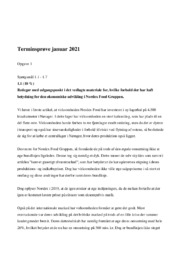 Terminsprøve januar 2021 | Nordex food