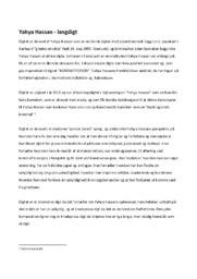 Langdigt | Analyse | Yahya Hassan