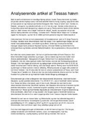 Tessas hævn | Analyserende artikel