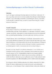 Sammenligningsopgave om Den Liberale Verdensorden