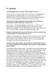 Jehovas Vidner | Undersøgelse