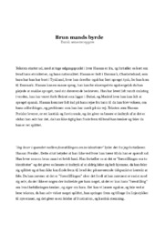 Brun mands byrde | Analyse | Hassan Presiler