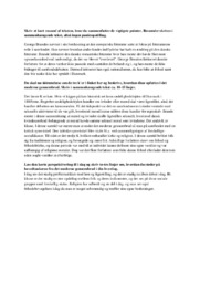 Overlevet | Analyse | George Brandes | Noter