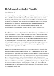 Niceville | Reflekterende artikel | Luther King
