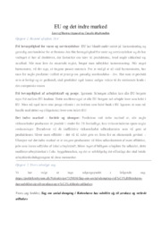 EU og det indre marked | Samfundsfag
